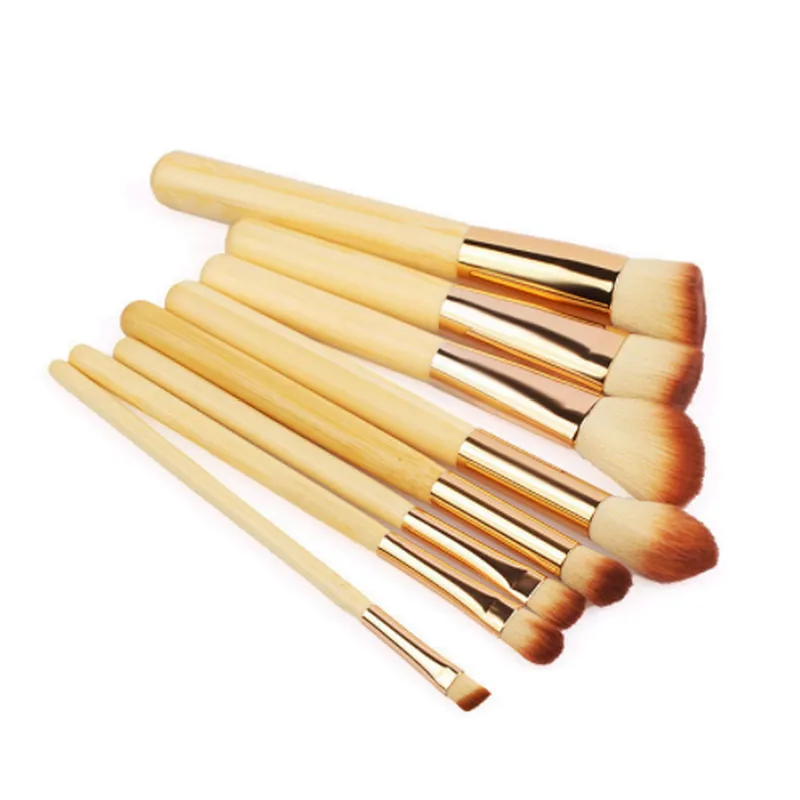 2018 Best Foundation Powder Blush Brush Bamboo Makeup Brushes