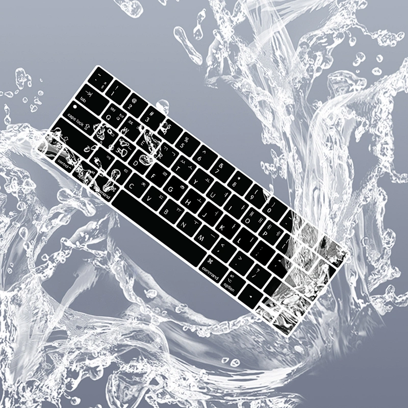 custom silicone keyboard cover korean keyboard skin for macbook pro 13 inch touch bar keyboard skin english laptop