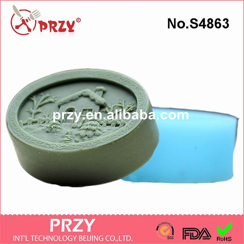 S4863 High Quality House Circle DIY Soap Molds