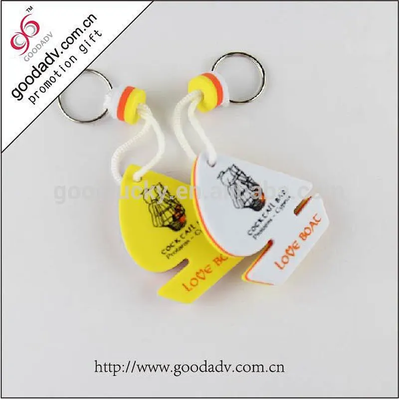 high quality cheap price EVA key chains custom logo/color/shape key fobs