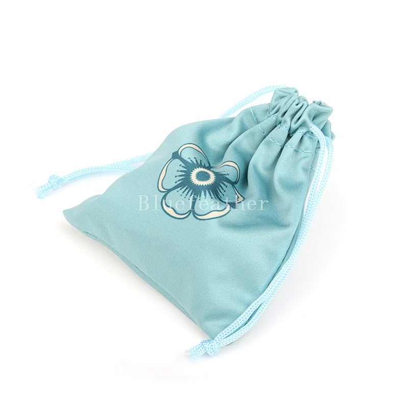 Soft Microfiber Cloth Pouch Small Drawstring Bag For Eyeglasses/Jewelry