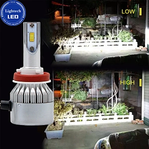 High Quality Dual Color Led Headlight C6 Led Auto Light Lamp H4 H13 9004 9007 H1 H3 H7 H8 H9 9005 9006 Headlight Car Led H11