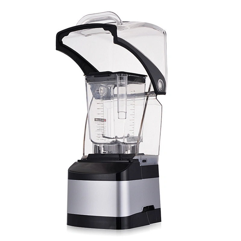 Multifunctional heavy duty large capacity commercial blender with sound cover and stainless steel blade
