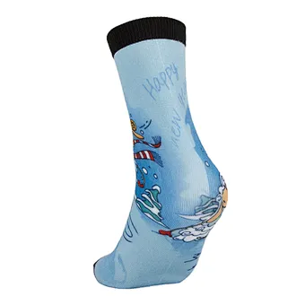 High Technique Printing  Style Women Fashion 3d Funny Christmas Socks