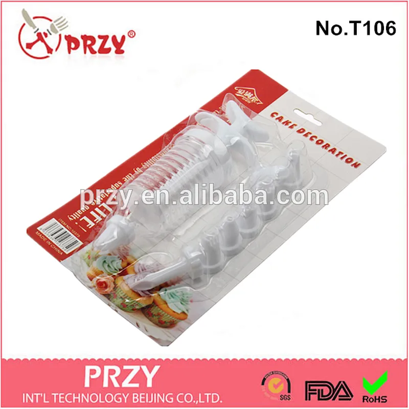 T106 PRZY Eco-friendly wholesale plastic piping bag set