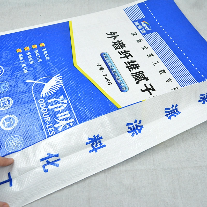 Wholesale pp woven cement bag low price for exterior wall putty 20kg 25kg