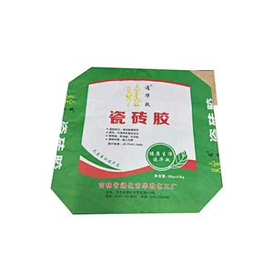 kraft paper flour bag with valve port for cement ceramic tile glue putty powder 25kg