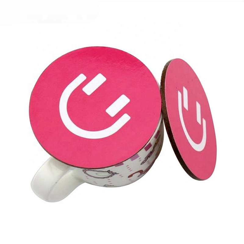 Colorful printing cup coaster,custom beer cork mdf coaster