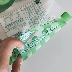 Custom transparent PE plastic bags used in food packaging