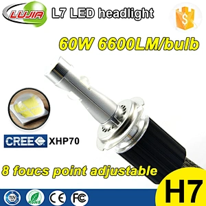 2017 Super Bright 4300K 6000K L7 xhp70 H7 led headlight bulb H11 H4 H13 H18 9012 9005(BH3) 9006(HB4) D1s d2s d3s d4s
