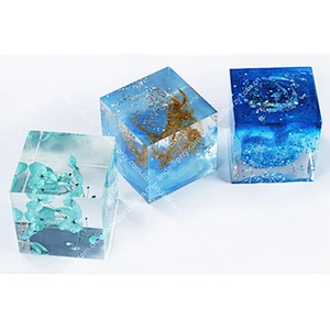 Mirror cube  decoration Epoxy molds DIY 2cm-6.5cm crystal dried flower epoxy jewelry Mold