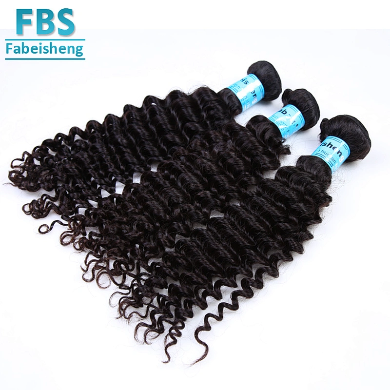 2018 FBS High quality human hair weft double drawn hair 100% unprocessed virgin hair