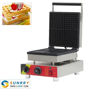 Industrial electric automatic 4 square waffle cookies/kiiosk maker