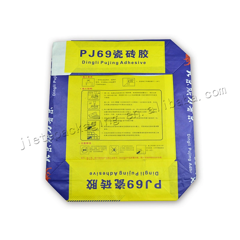 Customized mulity layer cement bag for construction dry mix mortar,tile adhesiver use