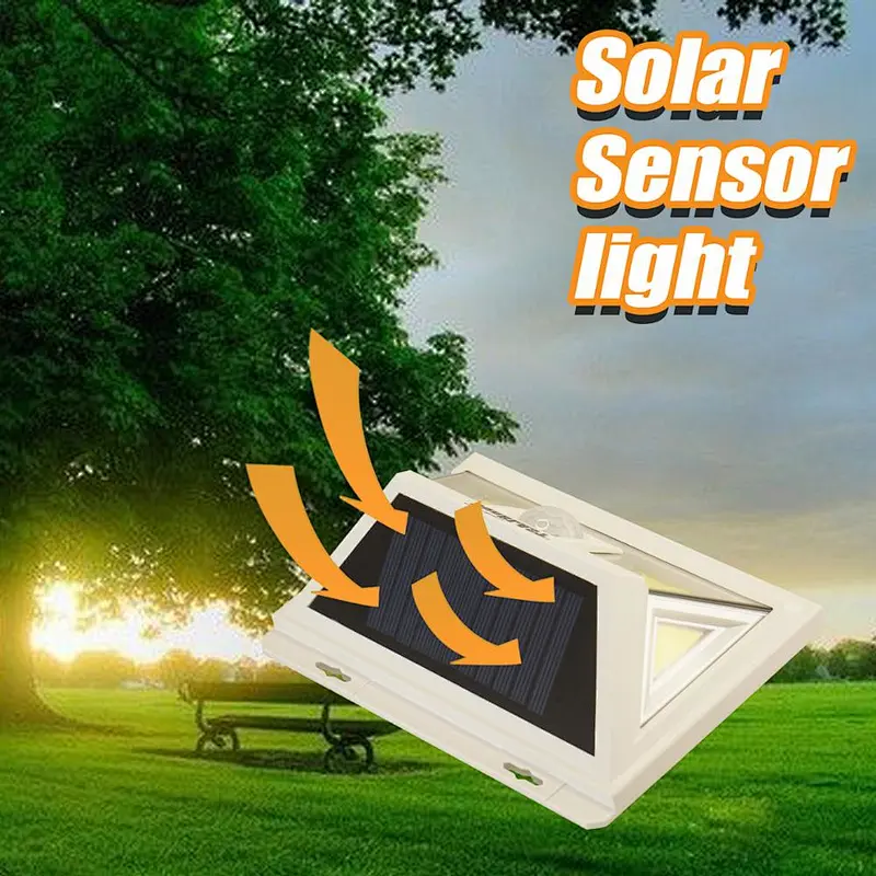 Wireless outdoor Garden flood waterproof LED Solar rechargeable motion sensor light COB rechargeable solar sensor light