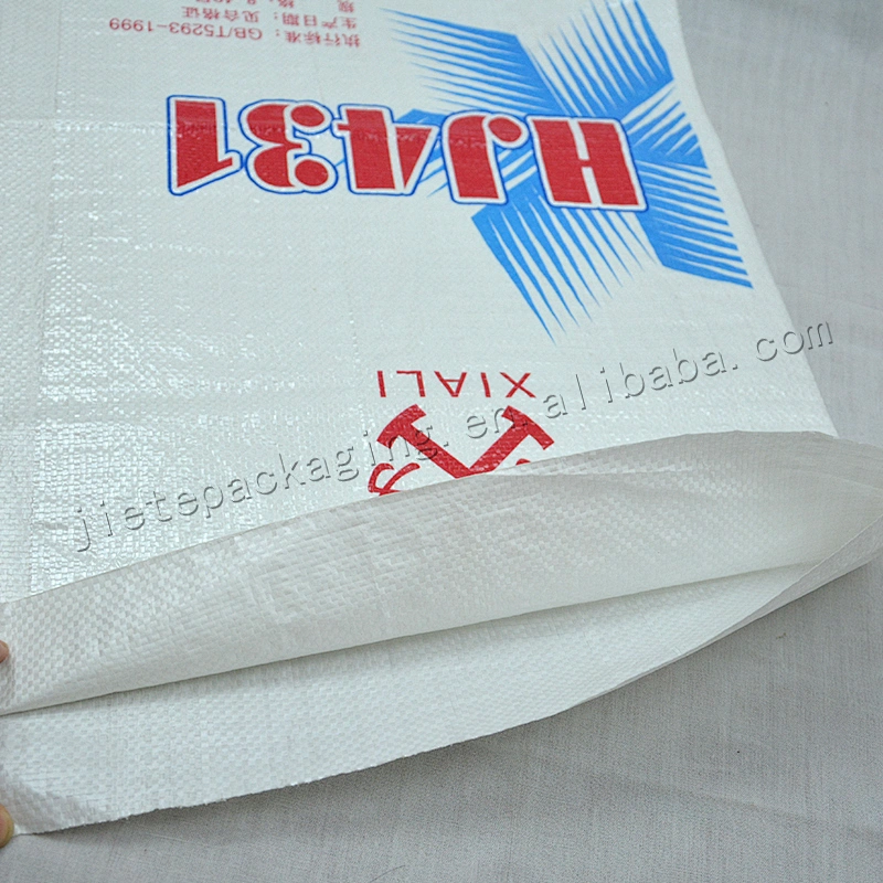 Factory sale professional white plastic laminated 25kg pp cement bag
