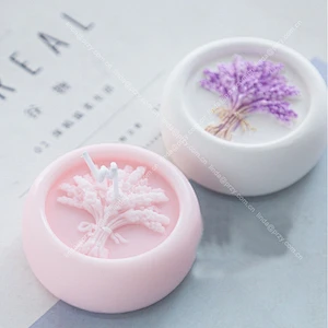 Lavender Soap silicone mould Silica gel candle mold Aroma plaster decoration molds