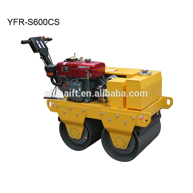 600 kg Utility Roller with Tandem Vibratory Drums Road Roller