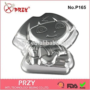 High quality aluminium alloy girl shaped cake baking pan