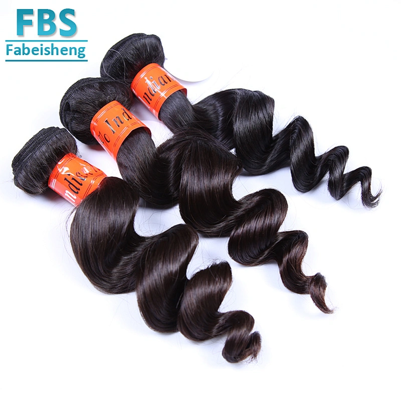 2018 FBS hot selling 100% loose curly wholesale price human hair bundles