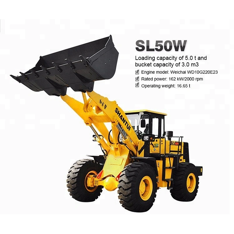 Shantui wheel loader 5tons loader SL50W