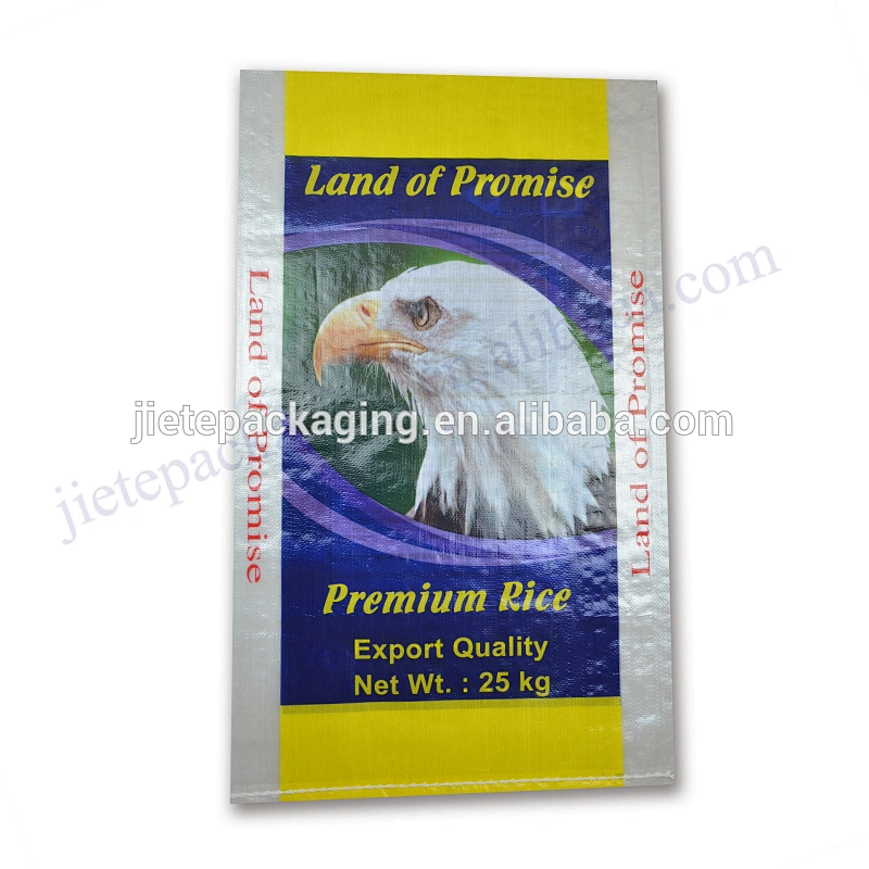 Manufacturer high quality 25kg bopp laminated pp woven basmati rice bag for packing wheat, seed,corn,grain