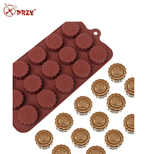 Maple leaf shape silicone mold for chocolate making