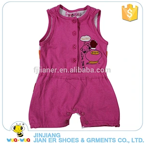 100 cotton comfortable sleeveless childrens baby clothes bodysuit