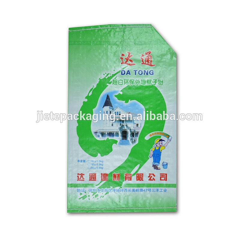Factory supply oem design 50kg 20kg 10kg cement, putty powder pp woven bag with valve port