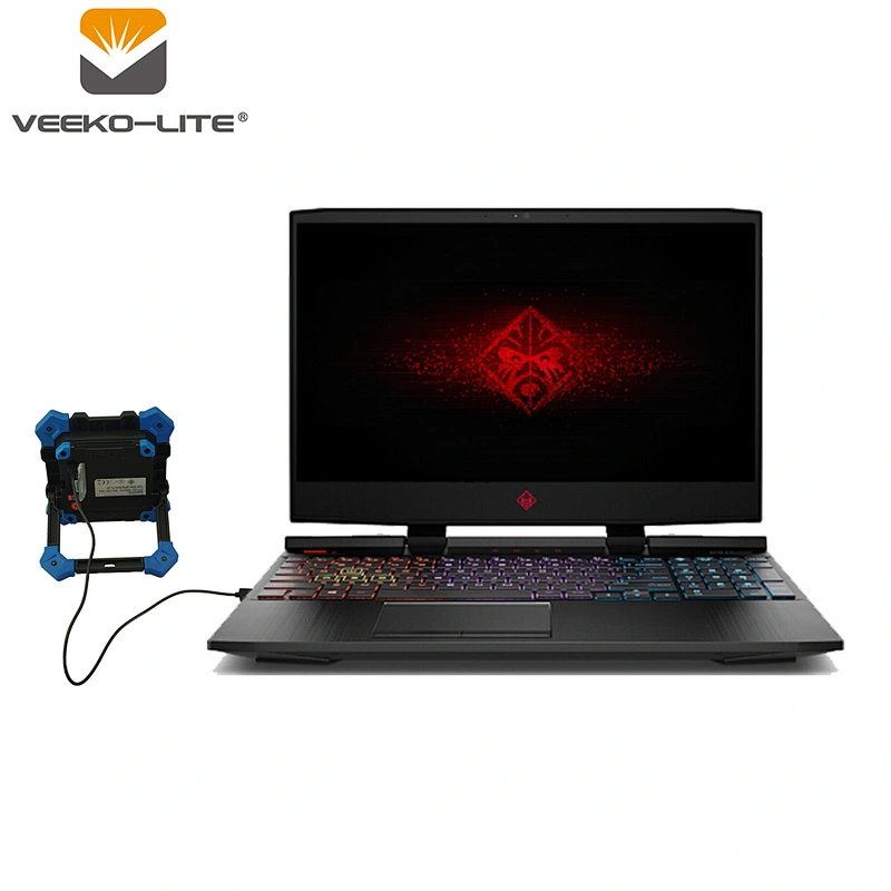 2018 4000mAh battery powered USB super bright flood cordless 10W portable recharge aluminium COB work lamp light with stand