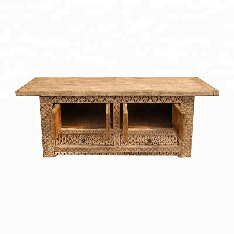 natural wood carving storage furniture in stores
