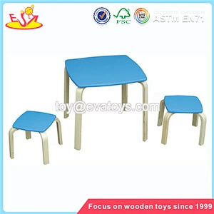 Wholesale hot sale PC green wooden kids table top quality wooden kids table W08G094