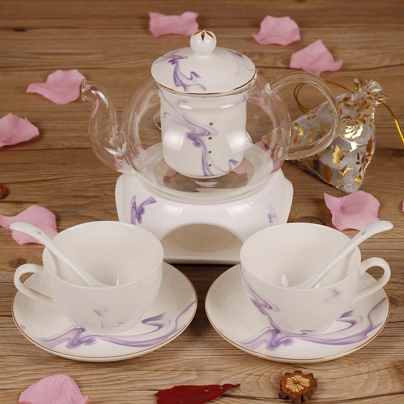 2019 New creative ceramic tea cup combination for home&garden