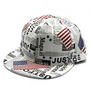 Custom USA Embroidered Flag American Design Hip Hop Hat Snapback Baseball Cap