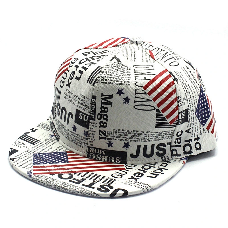 Custom USA Embroidered Flag American Design Hip Hop Hat Snapback Baseball Cap