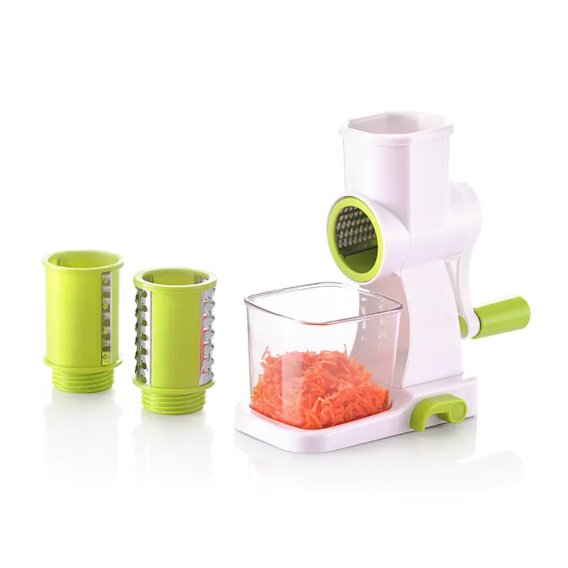 Stainless steel blade manual rotary food vegetable cheese grinder