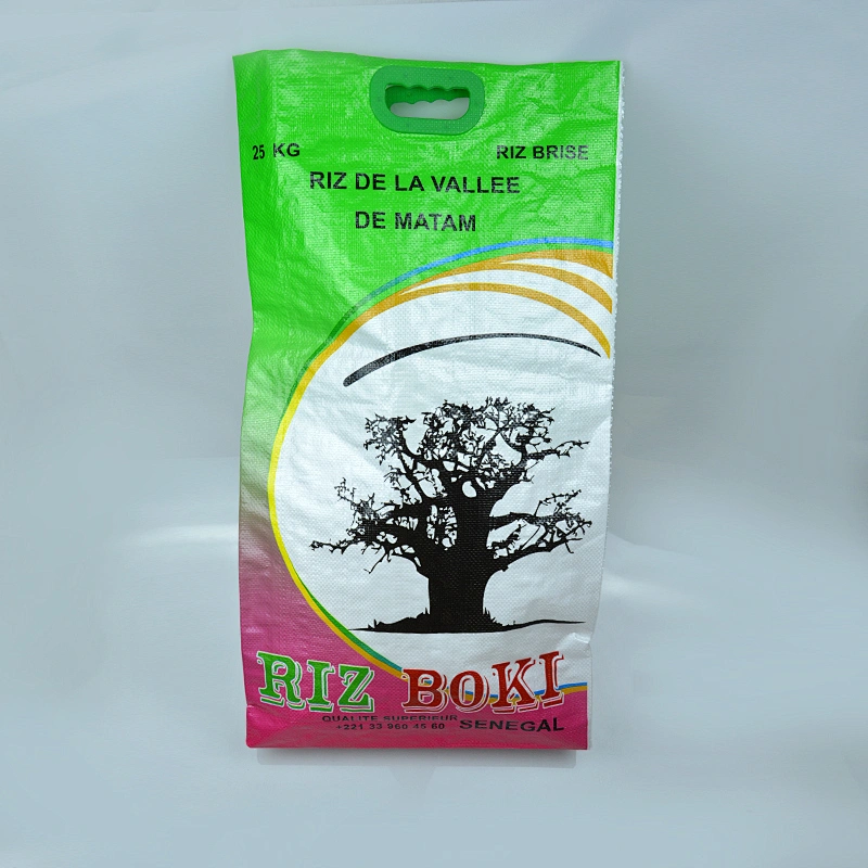 Agricultural use 10kg rice bag with patch handle