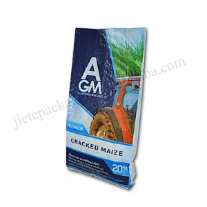 20kg transparent plastic bird food sack pp woven feed bag for soybean meal, corn, fish meal, amino acids