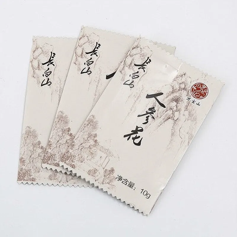 Accept custom wholesale PE printing self-sealing bag for walnut, ginseng flower package