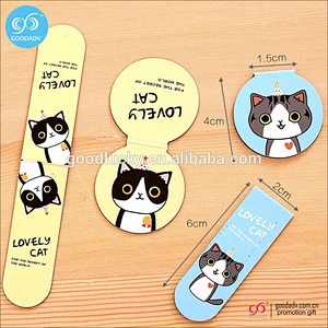 Customized logo folding magnetic bookmark