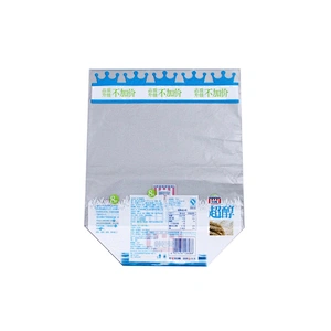 Cheap Transparent white PE plastic bag flour milk powder packaging