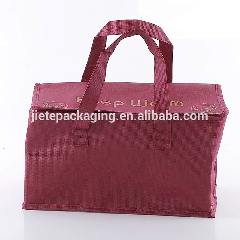 price pp non woven take-out keep warm shopping bag with zipper