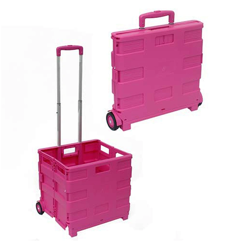 25/35KG FOLDING SHOPPING TROLLEY STORAGE BOOT CART BOX CRATE CAR VAN CAMPING