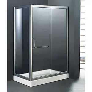 6mm Tempered Glass Hotel Commercial Adult Portable Enclose Shower Room With Acrylic Base