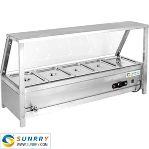 Counter top catering equipment commercial buffet food patient warmer showcase for soup