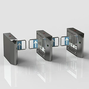 Subway And School Stainless Steel Access Control Swing Barrier Turnstiles