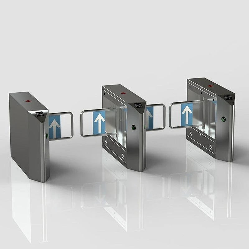 Subway And School Stainless Steel Access Control Swing Barrier Turnstiles