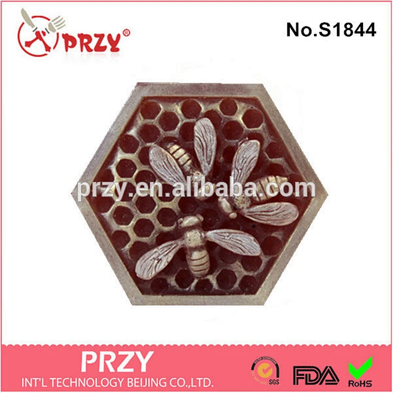 S1844 Hex honeycomb shaped silicone soap molds/decorative soap mold