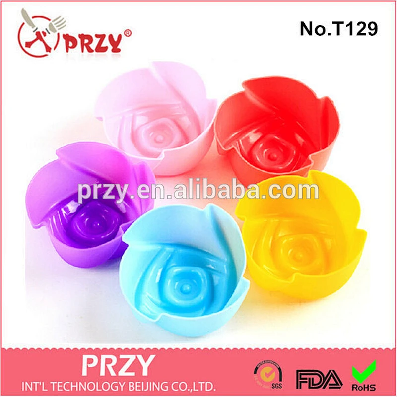 PRZY T129 cake decorating cupcake rose silicone mold