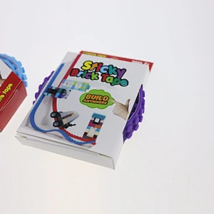 Stick Brick Tape Building Block Compatible loops Roll Flexible Cuttable